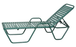 1202A - Strap Chaise Lounge with Arms