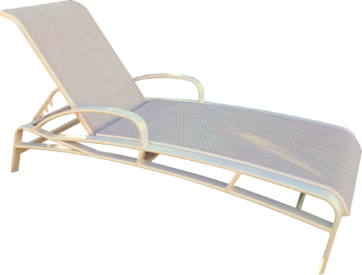 6150A - Sling Chaise Lounge w/ Arms