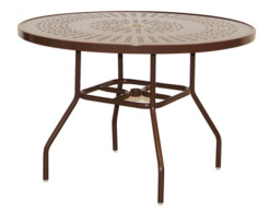 4203ALMD - 42" Decorative Aluminum Top Table (also available in 18" and 36")