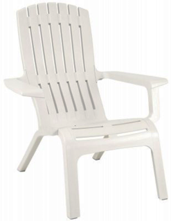 EZ Comfort Adirondack Chair- White