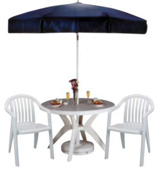 Ibiza table with umbrella