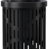 32TRW - Wave Slatted Trash Receptacle